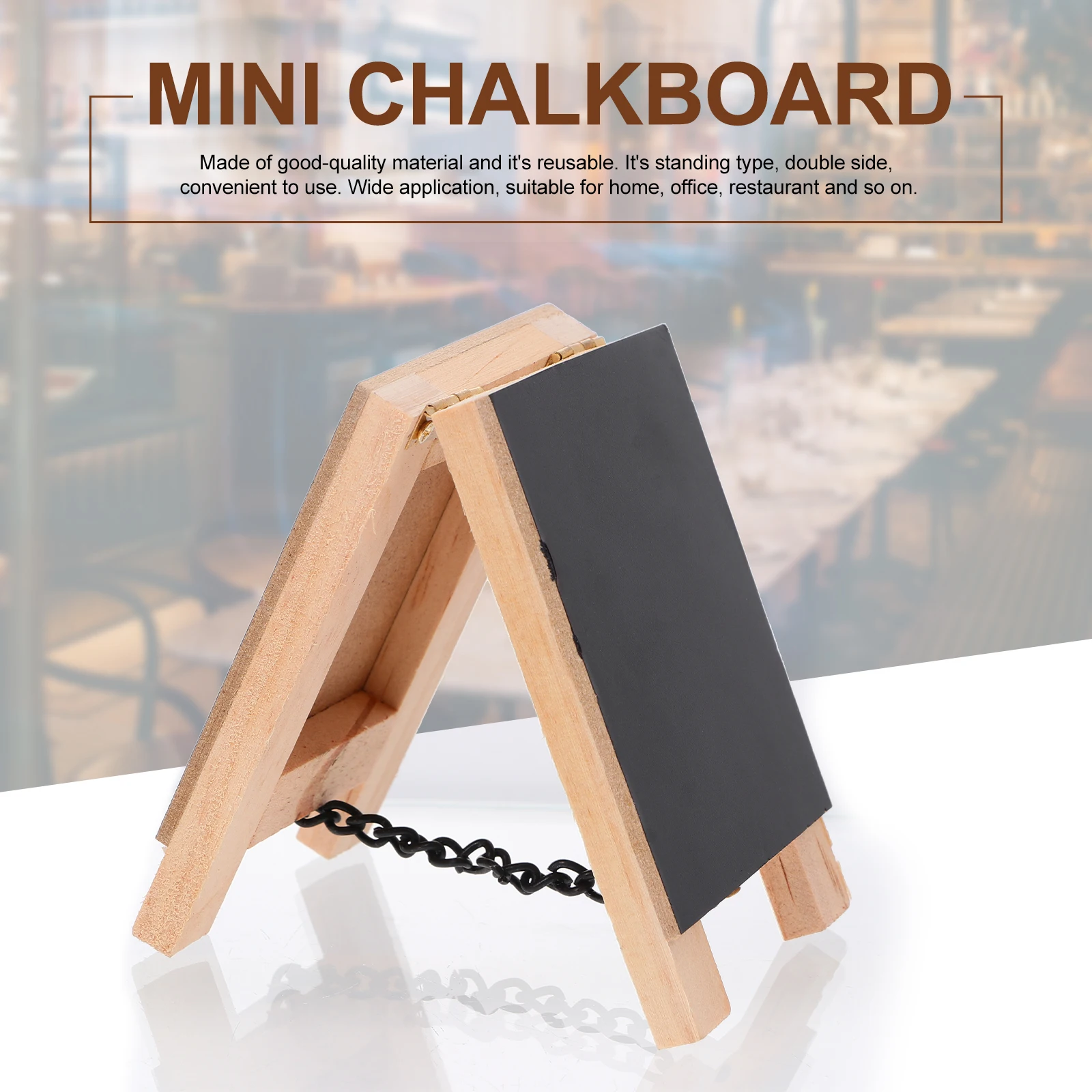 

Vertical Graffiti Blackboard Mini Double Sides Wood Chalkboard Signs Party Wedding Home Decor Reusable Buffet Garden Tabletop