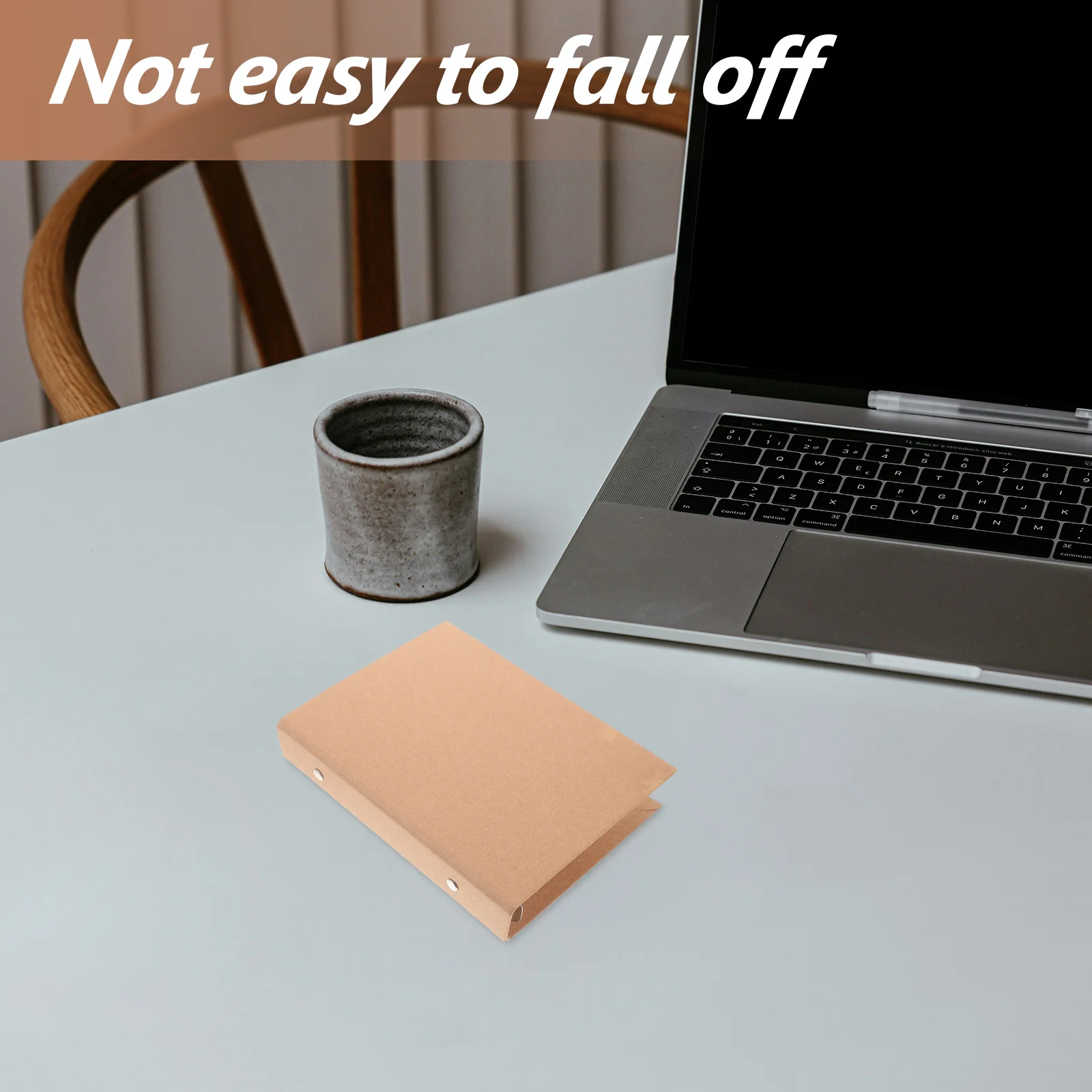 Loose Leaf Notebook Shell A6 Size Kraft Paper Binder Cover for Creative Writing Study Notes Sketching Journaling Sturdy Easy