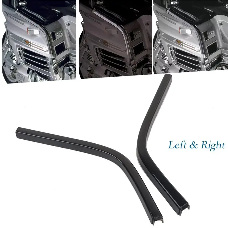 NEW HOT In Stock-Motorcycle Fairing Edge Trim Strips- Black Upper Trim 1 Pair For Honda Gold Wing GL1500 GL1500A L1500SE 1988-20