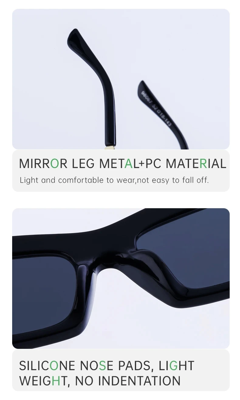 Katzenaugen-Rechteck-Sonnenbrille für Damen 2026 Luxusmarke Punk Kleiner Rahmen Strass-Sonnenbrille für Damen Mode Outdoor-Brillen – Detail 7