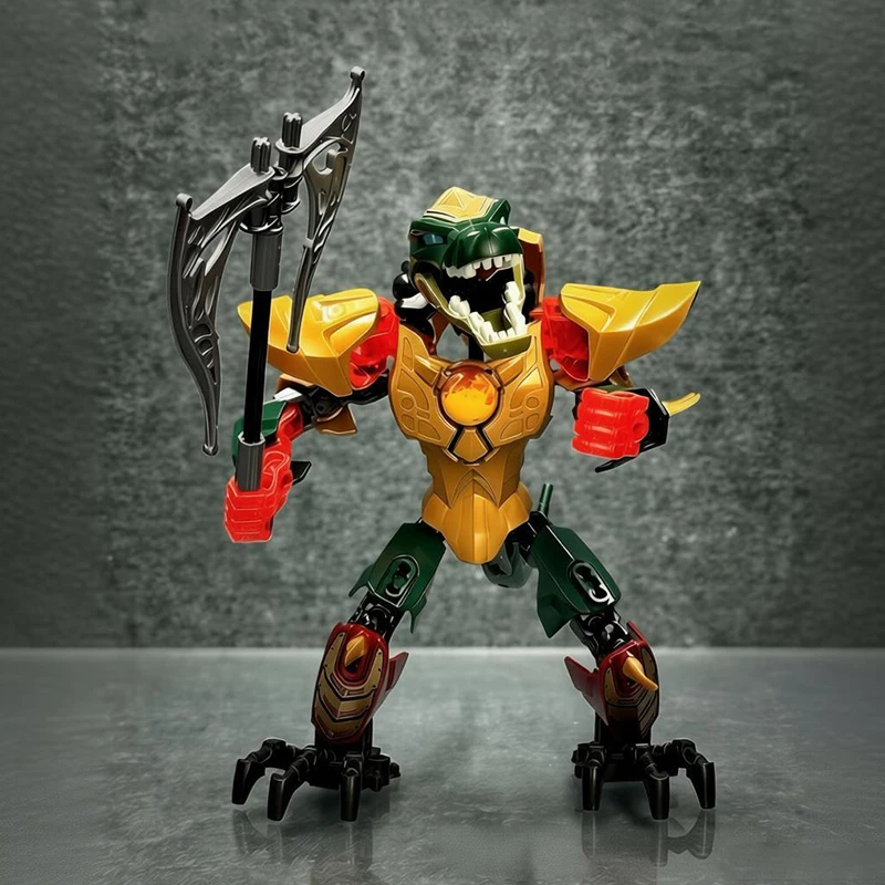 NEW 2in1 CHIMA Building Blocks Chi Crocodile Phoenix Tribe MOC Set Warrior Anime Action Figures Soldier Robot Toys For Boys Gift