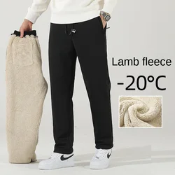 Winter Kaschmir Hosen Herren Fleece warme dicke Casual Sport hose hochwertige Mode Kordel zug große Jogger hose L-8Xl