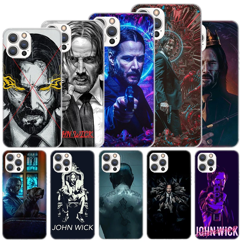 John Wick 4 Movie Soft Case For iPhone 16 17 Air 16E 15 Plus 11 12 13 Mini 14 Pro Max Phone Cover Apple 7 8 SE Coque Funda