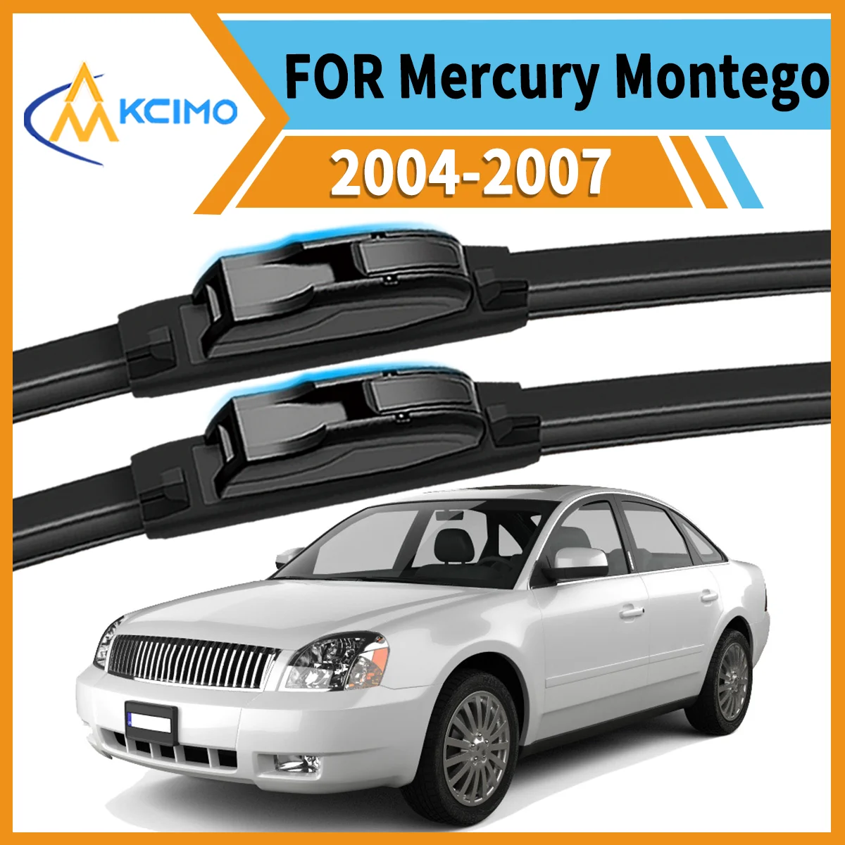 

Smooth & Silent Wiping 2PCS Wiper Blades for Mercury Montego 2004-2007 All-Weather Performance Clear View Safe Driving