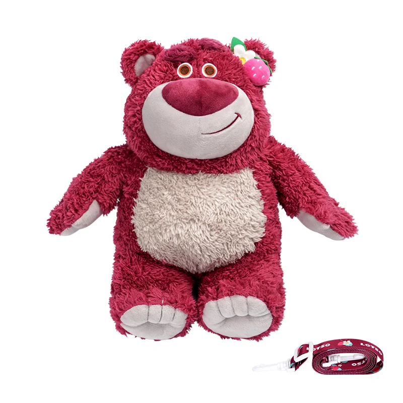 دمية ديزني لوتسو الدب القطيفة الرسمية-لعبة احتضان لطيفة معطرة بالفراولة مع مادة ناعمة هدية عيد ميلاد على طراز Hot Ins للفتيات