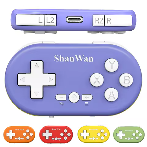 ShanWan Q36 Pro Mini Game Controller Handheld Game Console Portable Pocket Controller for Nintendo Switch Controller PS3/PS4/PC
