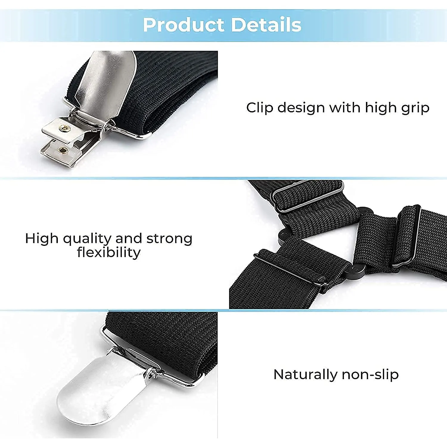 

AT44-Bed Sheet Holder Straps,Adjustable Elastic Bed Sheet Straps,Crisscross Bed Sheet Fasteners Suspenders,Sheet Stays Clip