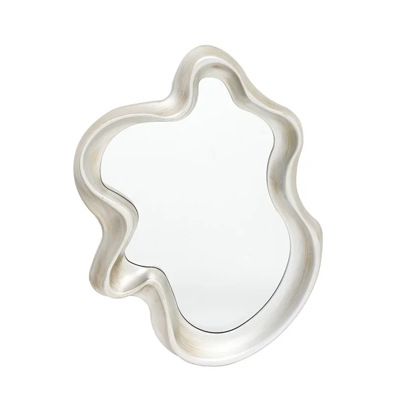 Cloud shaped desktop vanity mirror with creative high aesthetic value, wall mounted makeup mirror, dressing mirror, dormitory hi