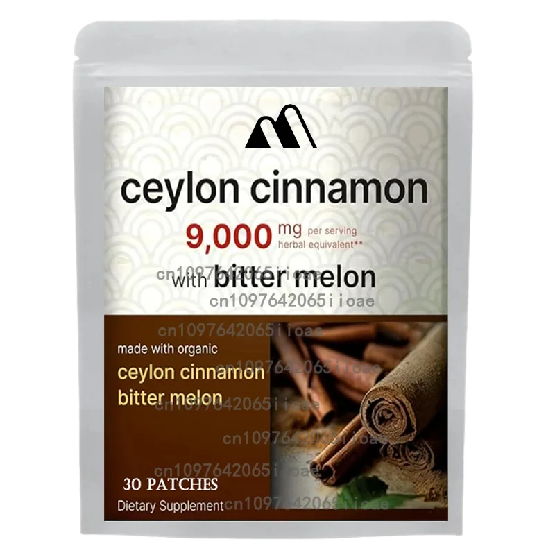 وصلات رقع قرفة سيلانية عبر الجلد، دعم مضاد للأكسدة 30 رقعة