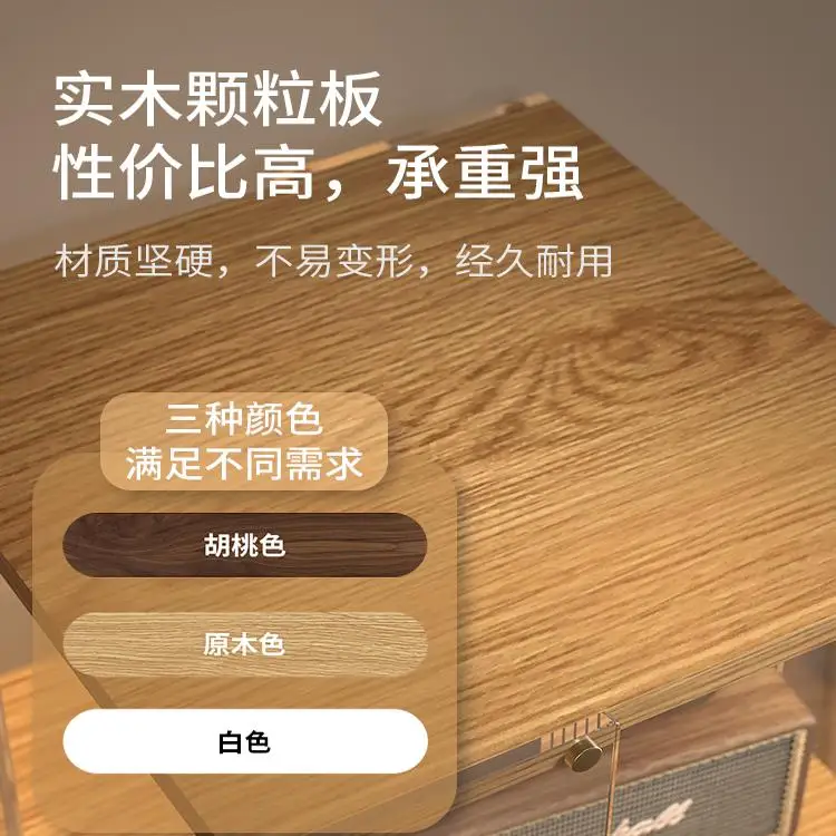 Bookshelf Floor-to-ceiling shelf Acrylic solid wood 360-degree rotating bookcase Household removable display Multi-layer storage