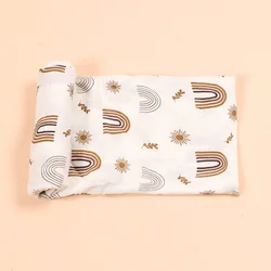 Happyflute Super Soft Baby Summer Blanket Bamboo Cotton Muslin Swaddle 120*110cm