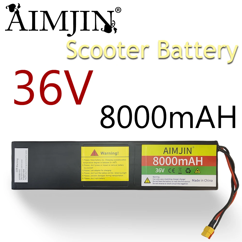 

36V 8000mAH Battery Pack 10S3P XT60+JST interface for Electric Scooter Pack Battery