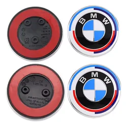 1pcs 82mm ABS 2 3 Hole Car Bonnet Hood Front Rear Trunk Badge Logo Emblem Sticker for BMW E87 E46 E28 E60 G20 G03 G05 F10 E93