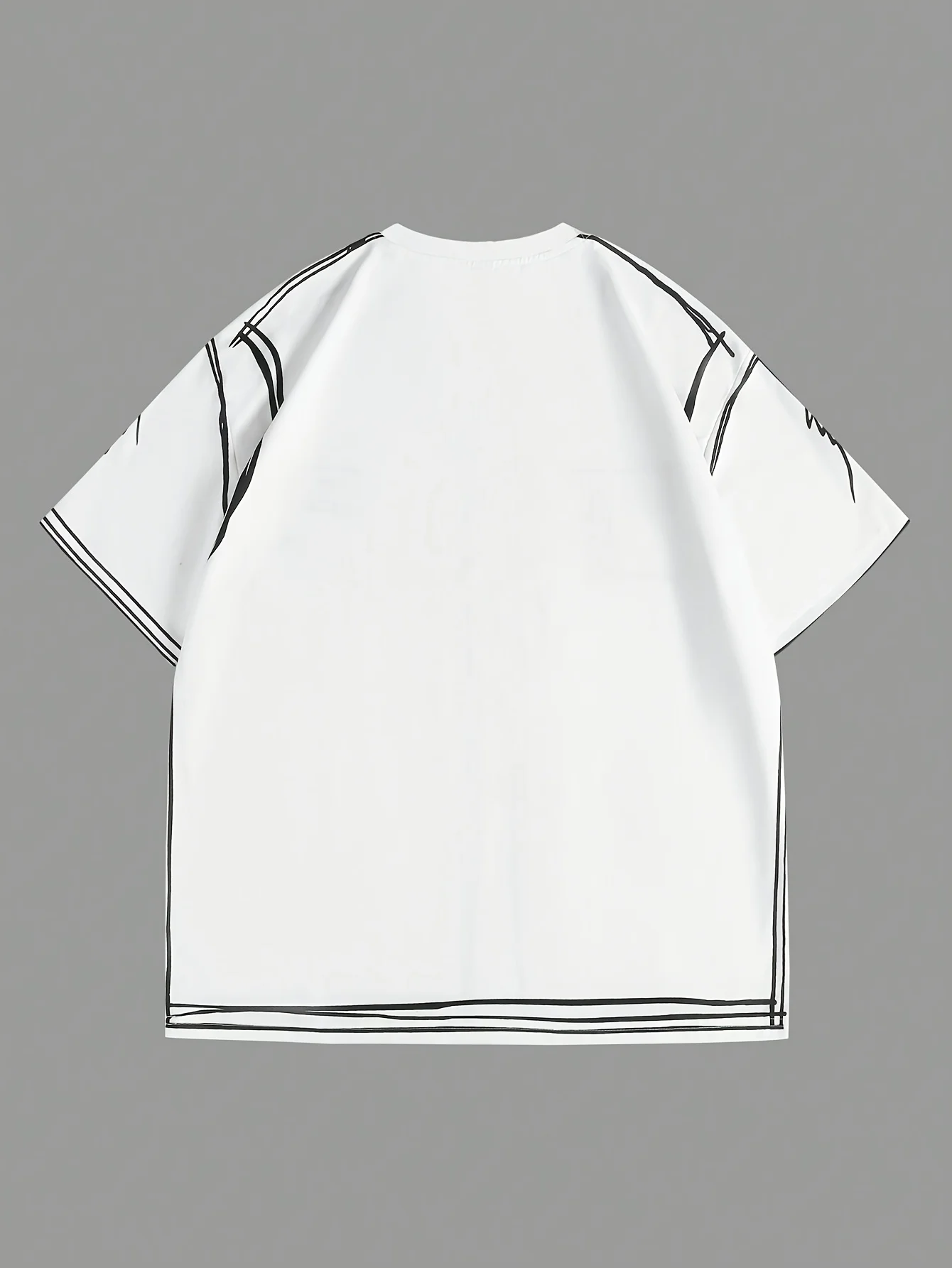 Trendiges, kurzärmeliges T-Shirt mit Rundhalsausschnitt für Herren, geeignet für alle Jahreszeiten, lässig und bequem. – Detail 7