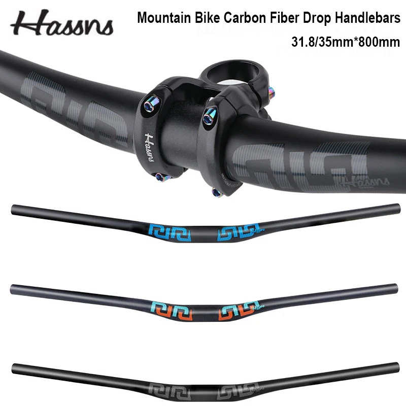 

Ультралегкие карбоновые рули для горных велосипедов, удлиненные, 800 мм x 31,8/35 мм, аксессуары для велосипедов с большим диаметром руля