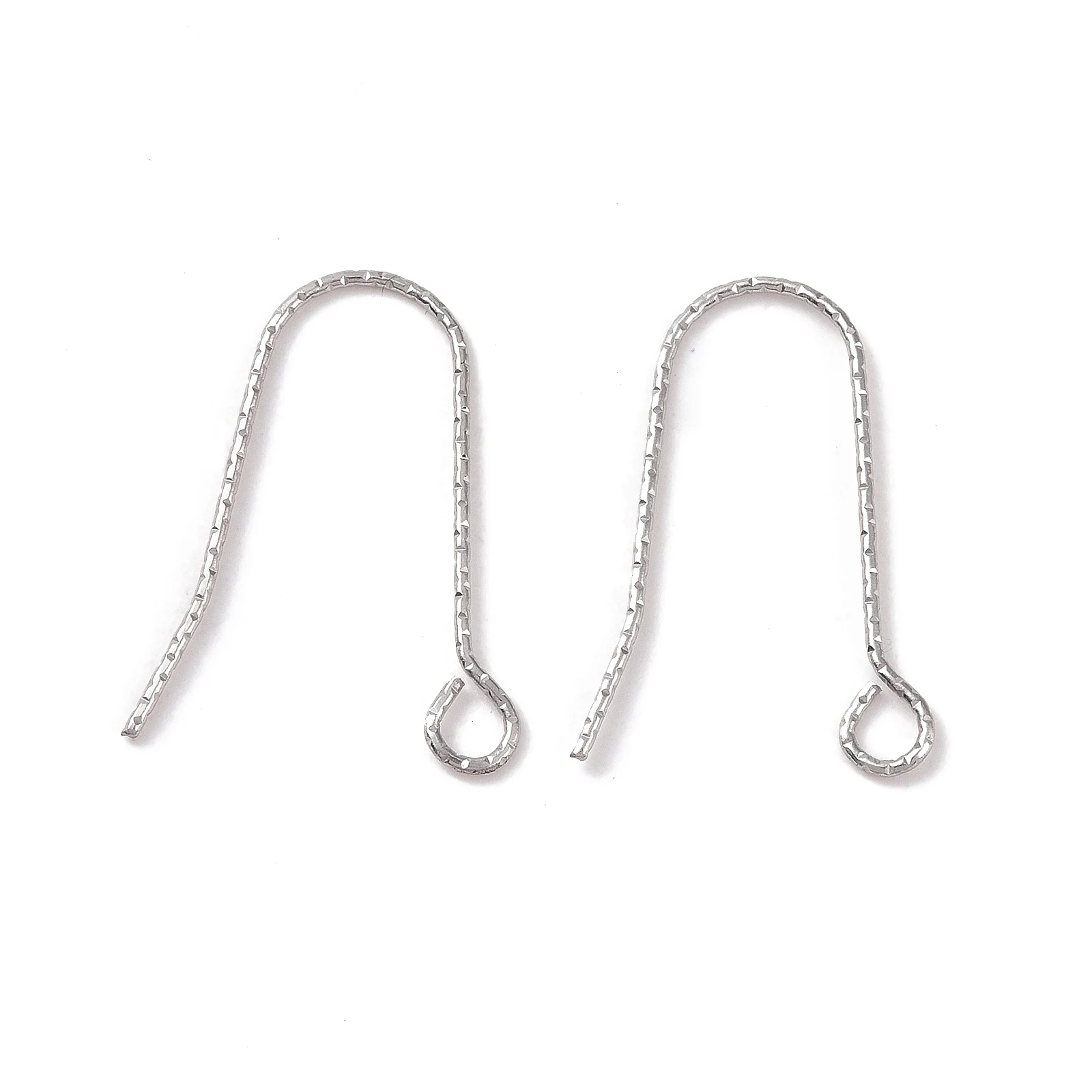 Boucles d'Oreilles en Acier Inoxydable 100, 316 Pièces, Crochets avec Boucle Horizontale