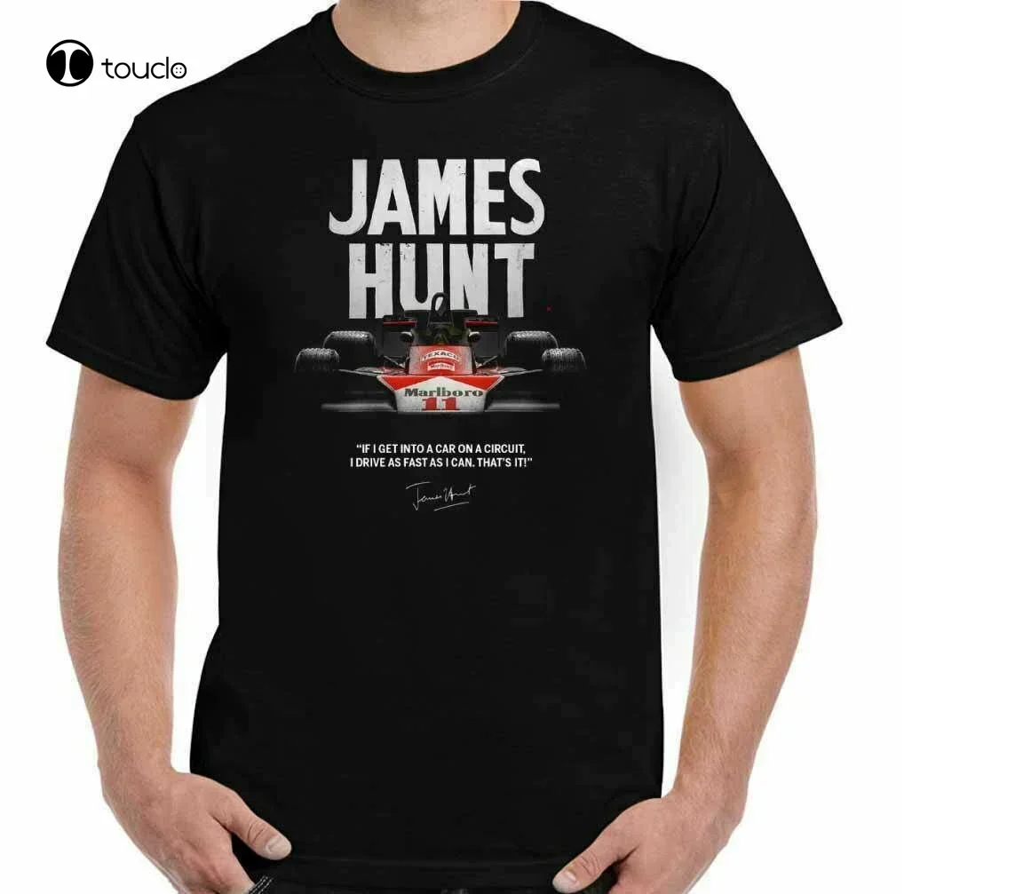 James Hunt T-Shirt, Mens Top Racing Driver One Tee Tee Shirt