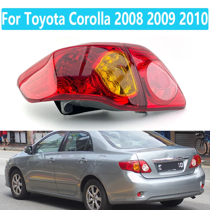 

For Toyota Corolla 2008 2009 2010 Taillight Housing Car Rear Brake Lamp Outer Side Tail Light Without Bulb 8155002460