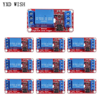 10pcs 1 Channel 5V 12V 24V Relay Module Board Shield With Optocoupler Support High and Low Level Trigger Relays For arduino