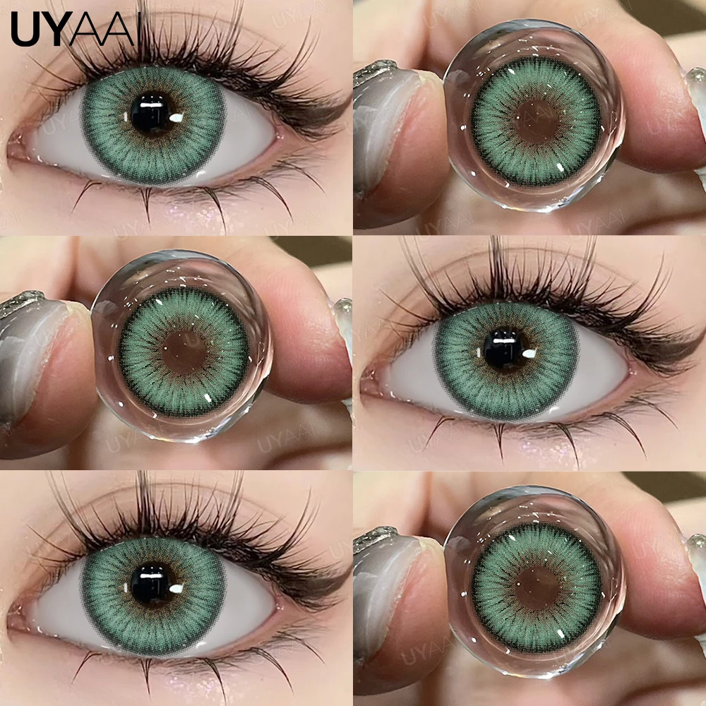 UYAAI Kleurcontactlenzen Siri Green Lenzen Make-up PATTAYA Groene Lenzen Beauty Pupils Cosmetische Gekleurde Lenzen Colorcon Groene Lenzen
