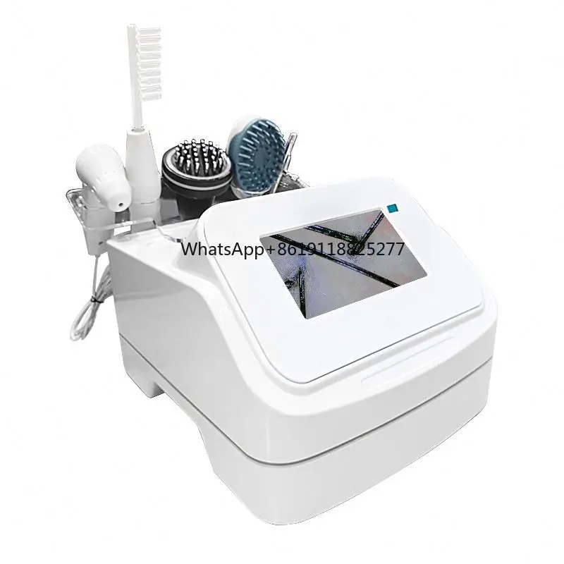 Hair loss treatment and care device Scalp analyzer vibration massager