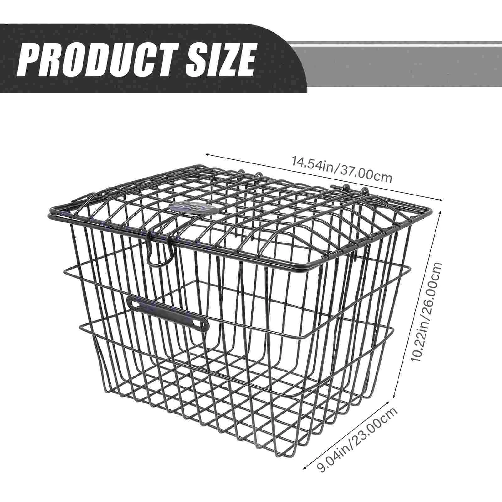 Back Basket Bikes Bikes Bike Rear Seat Basket Wire Shelving Accessories Basket Multipurpose Bike Storage