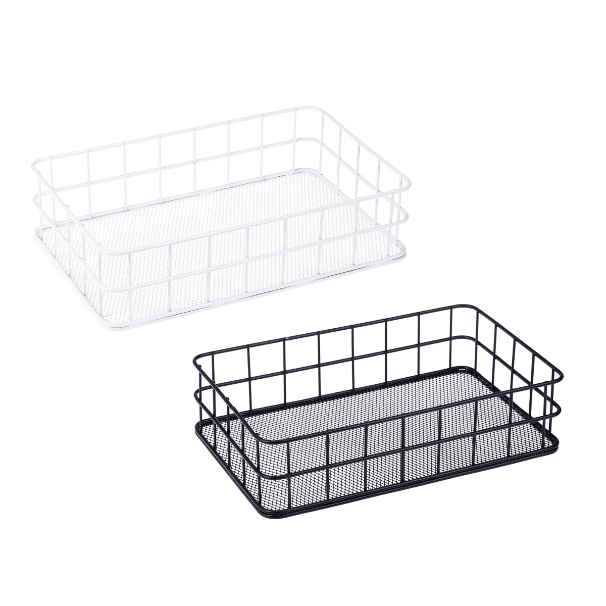 Storage Basket for Cosmetics ganizer Mesh Container Household Supplies Metal Baskets Kitchen Bathroom Office Use