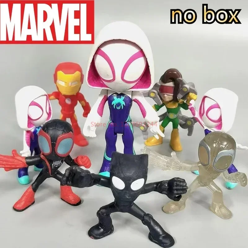 Marvel Legends Spiderman Spider-woman Black Panther Iron Man Spider Man Spidey And His Amazing Friends Figure Model Doll Kid Toy