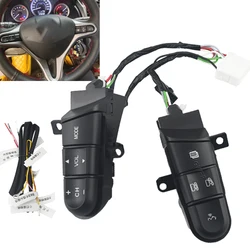 For Honda Civic 2006-2011 Multi-Function Steering Wheel Buttons Audio Volume Music Control Switch Green Backlight With Bluetooth