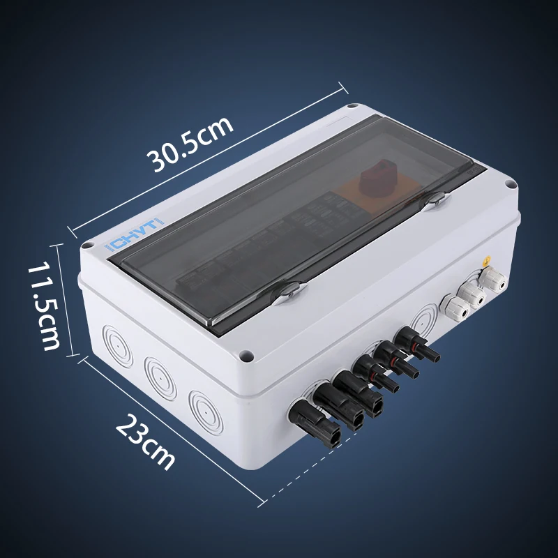 Imagem -02 - Caixa de Luz Regulável Impermeável ao ar Livre Cordas Eingang Ausgang Ip65 pv Solar Projector Blitzwolf dc Combiner Box