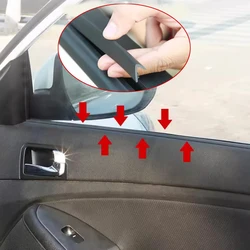 2m 4m Car Window Seal Strip Rubber Side Window Gap Filler Noise Insulation Waterproof Windproof 7-Shape Sealing Strips