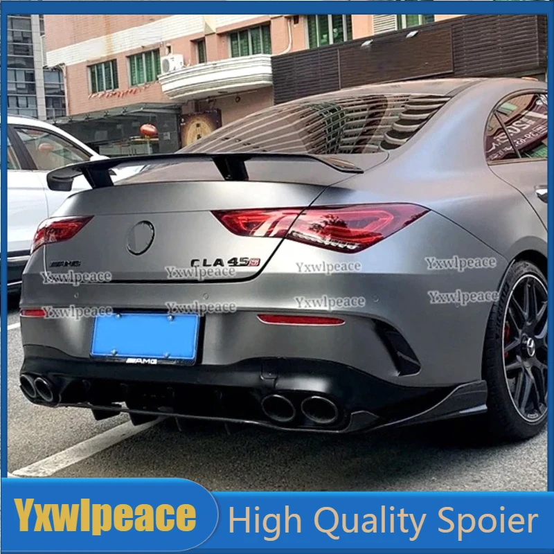 

For Mercedes Benz C118 CLA Class Spoiler 2019 2020 2021 CLA180 CLA200 CLA250 CLA220 CLA35 45 ABS Rear Trunk Spoiler Wing