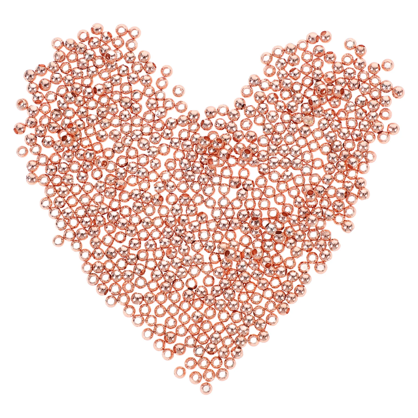 

600 Pcs Bracelet Spacer Beads Jewelry Gold Metal Plated Accessories Making Copper Supplies Craft for