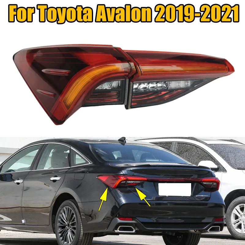 

For Toyota Avalon 2019 2020 2021 Inner Outer Tail Lamp Taillight Assembly Rear Brake Lamp Tail Lights Car Accessories