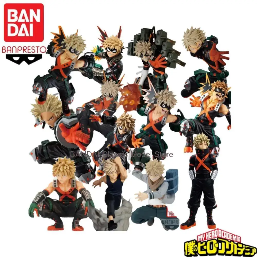 В наличии Оригинальная фигурка Bandai Banpresto My Hero Academia: Бакуго Кацуки, модель персонажа аниме, подарок на день рождения, коллекционная модель