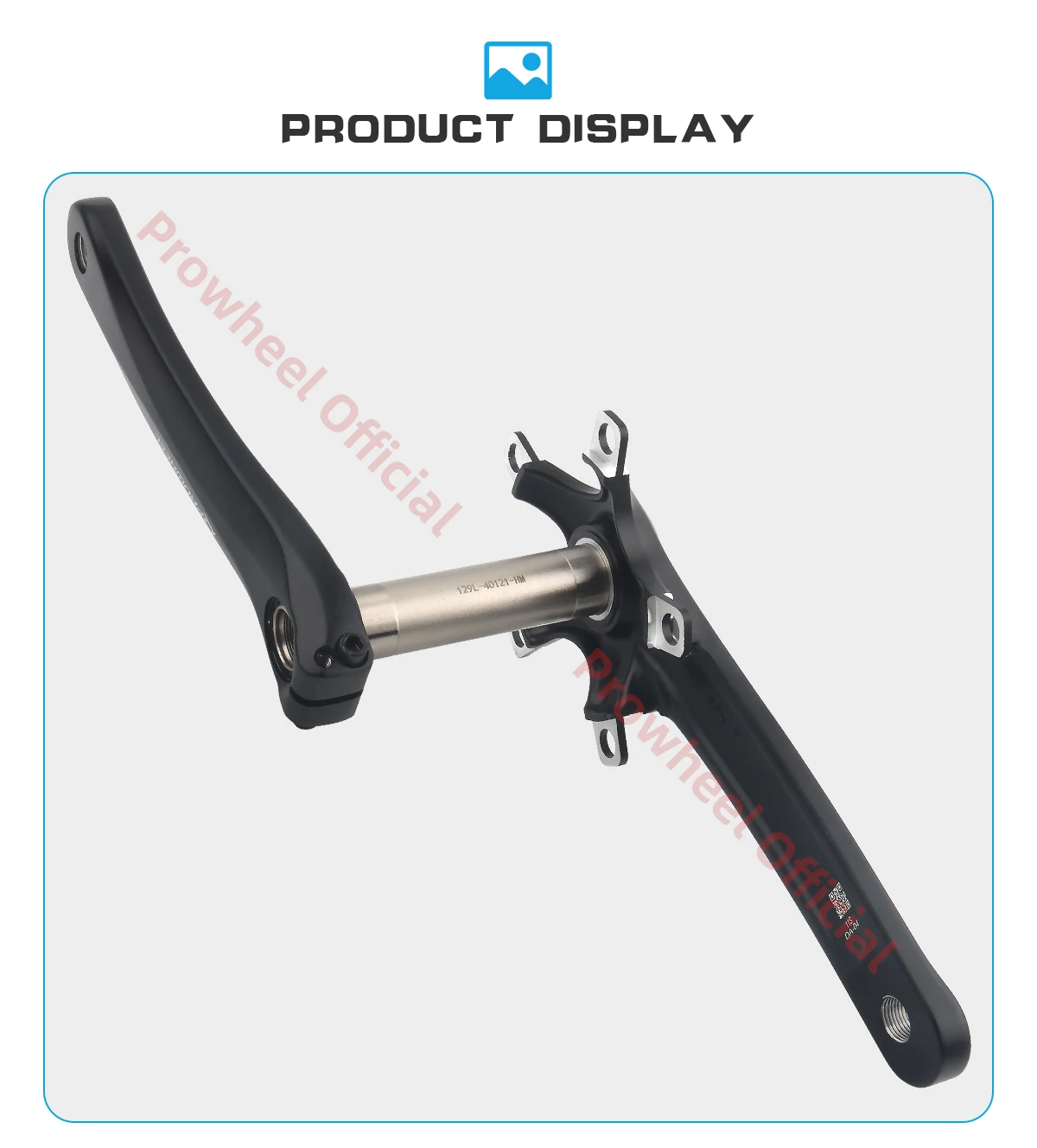 Prowheel Rennrad Kurbelgarnitur 110BCD 130BCD 170mm 172,5mm BB Tretlager Faltrad Kurbelgarnitur – Detail 6