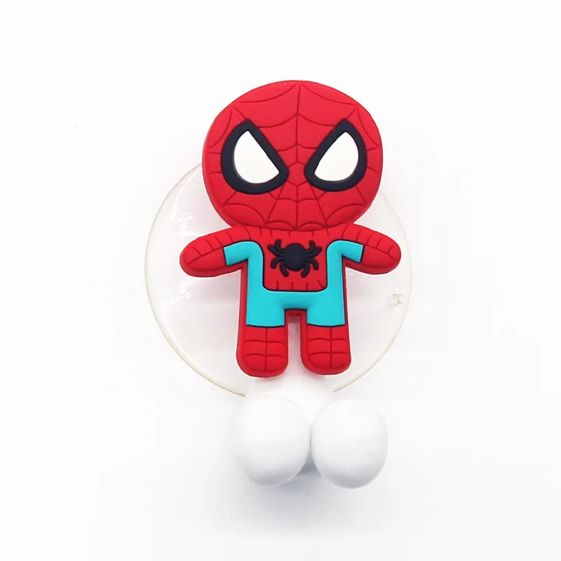 Disney Spiderman Hulk Kids Toothbrush Holder Frozen Mandalorian Anime Figure Cartoon Wall Hanging Shelf Bathroom Toy Gifts