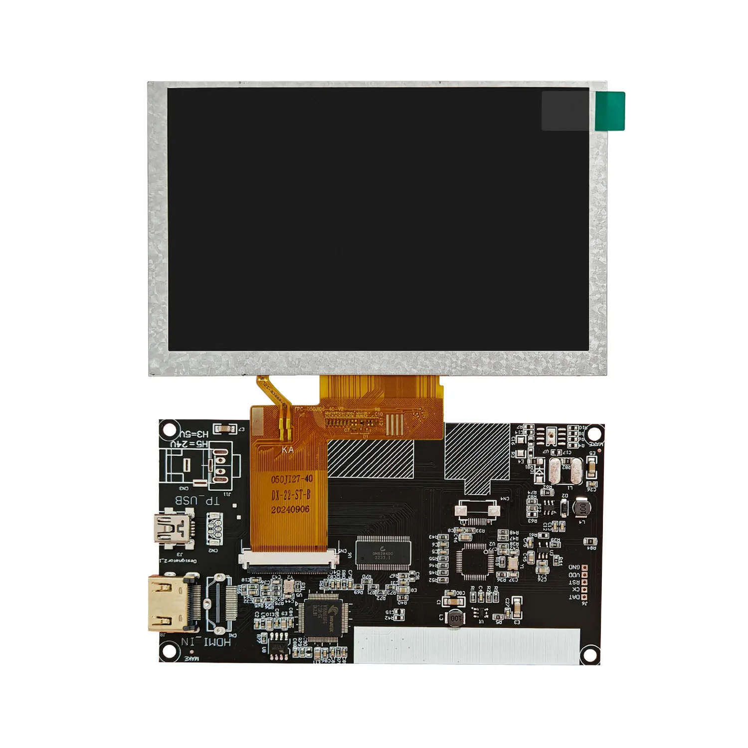 5 بوصة TFT شاشة الكريستال السائل RGB 800x480 لوحة الشاشة 40 دبابيس مع HDMI لوحة للقيادة مصدر إشارة دعم ويندوز التوت بي #4