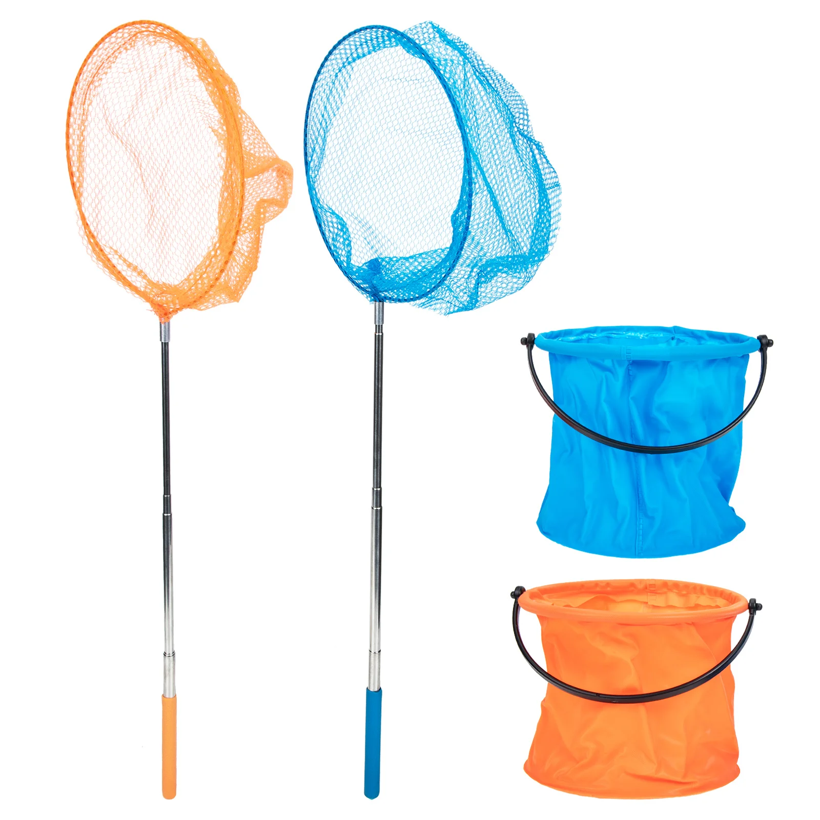 

Tendycoco Fishing Nets 2 Sets Telescopic Fishing Net Kids Toys Bait Net Telescopic Catching Tools Netting Outdoor Child