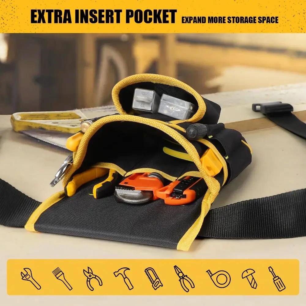 

Professional 26 Pockets Magnetic Tool Belt Detachable Oxford Fabric Tool Pouch Industrial Grade Adjustable Magnet Pouch Worker