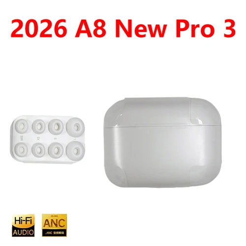 Imagen 1 del producto Audífonos Inalámbricos Bluetooth A8 2026, Nuevos Pro 3 ANC, Cancelación de Ruido, Auriculares para Juegos, Compatibles con Xiaomi y Apple