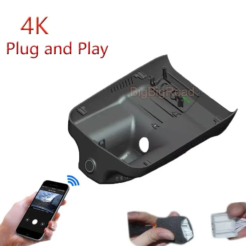 4K Plug And Play For Trumpchi GS4 PLUS 2021 2022 Car Wifi DVR Video Recorder Parking Camera Dash Cam Night Vision FHD 2160P