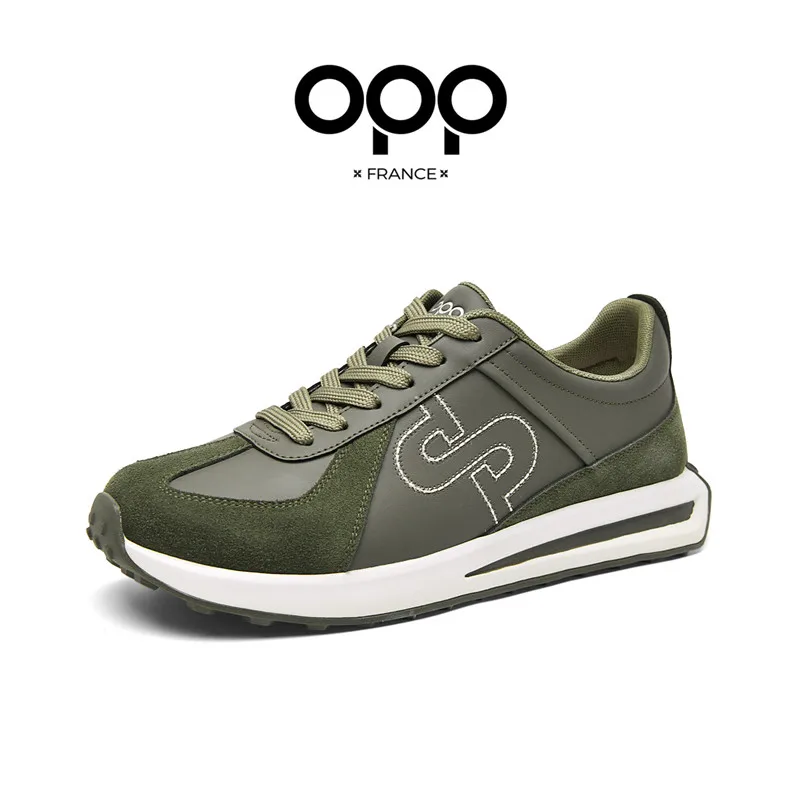 

OPP Luxury Design Men Casual Sneakers Genuine Leather Sports New Shoes Balance 327 Sneakers Running Shoes