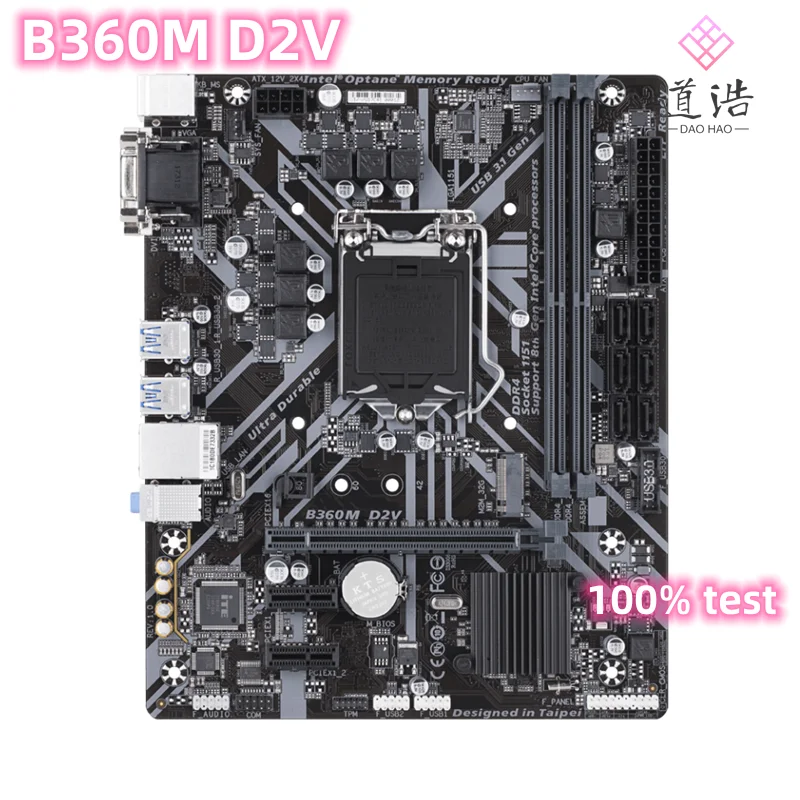 

For B360M D2V Motherboard 32GB LGA 1151 DDR4 Micro ATX B360 Mainboard 100% Tested Fully Work