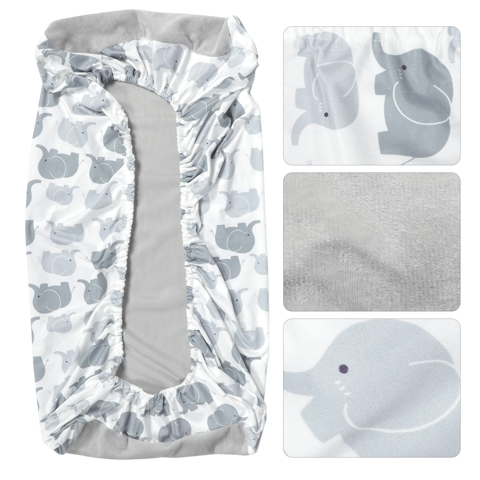 

Stretchy Changing Pad Cover Knitted Fabric Baby Cradle Tablecloth Elastic Breathable Diaper Sheet Practical Accessory