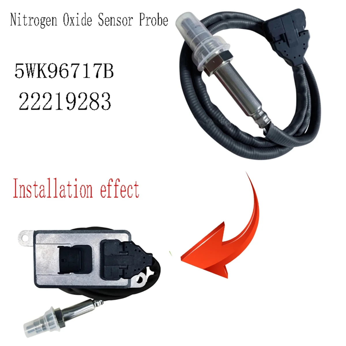 5WK96717B Nitrogen Oxide Sensor Probe for FE FL FM Exhaust Gas Oxygen Sensor Probe 22219283