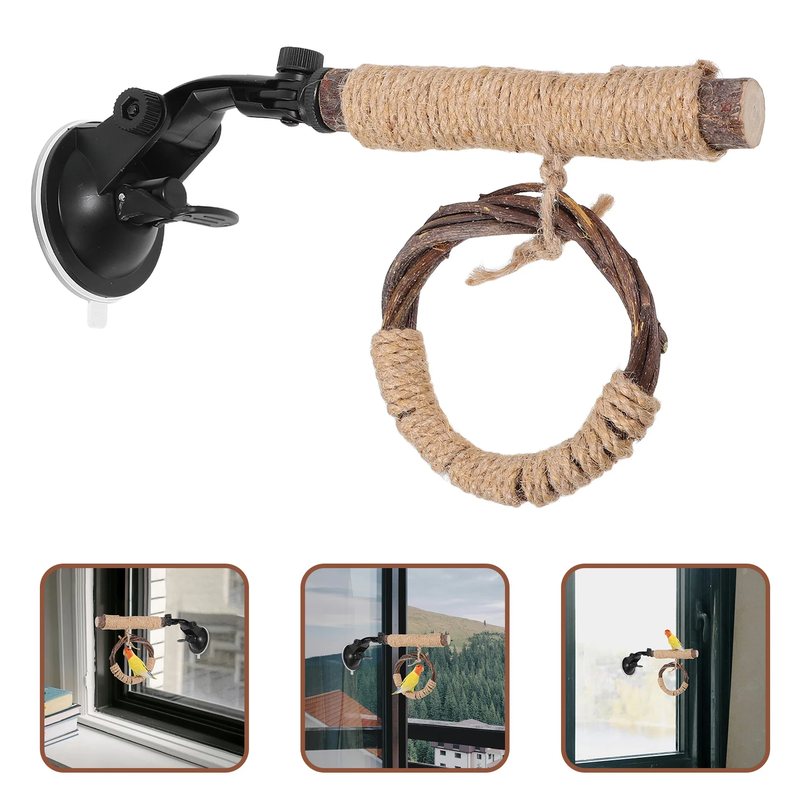 

Cup Perch For Parrot Cage Bird For Parakeets Durable Plastic Wood Chewing Exercise Stand Pet Bird Accessories