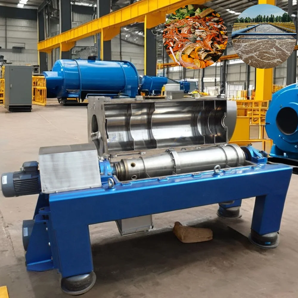 Horizontal Screw Decanter Separator Centrifuges Separation Washing Service CUSTOMIZED