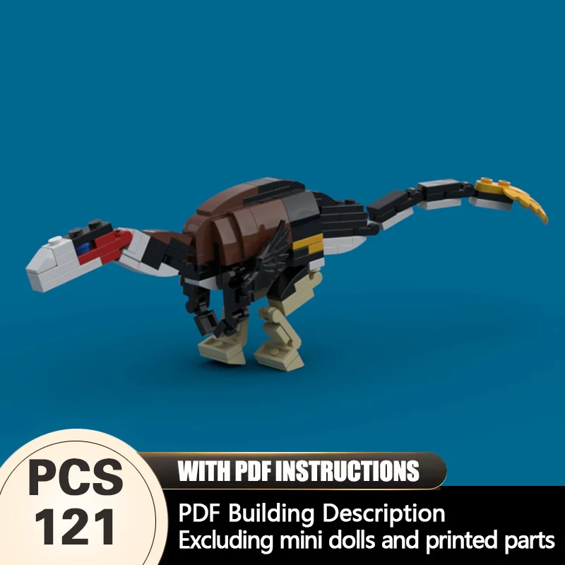 Набор для сборки модульной модели динозавра Троодон из серии Creators Animal Series, конструктор MOC, развивающая игрушка для детей, подарок на праздники