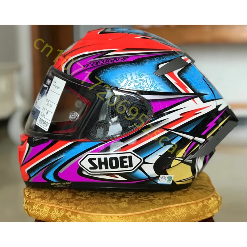 Motorcycle Full Face Helmet SHOEI X14 Purple Kato DAIJIRO TC-1 Special Edition X-Fourteen Sports Bike Racing Motorcycle Helmet